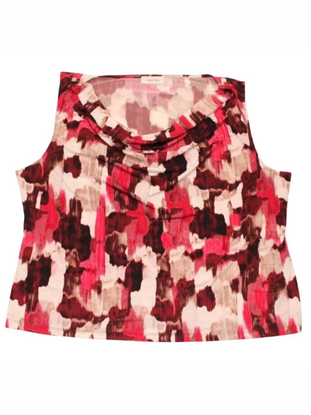 Calvin Klein Women's Sleeveless Multicolor Shirt X55CM63D NWT Size 2X